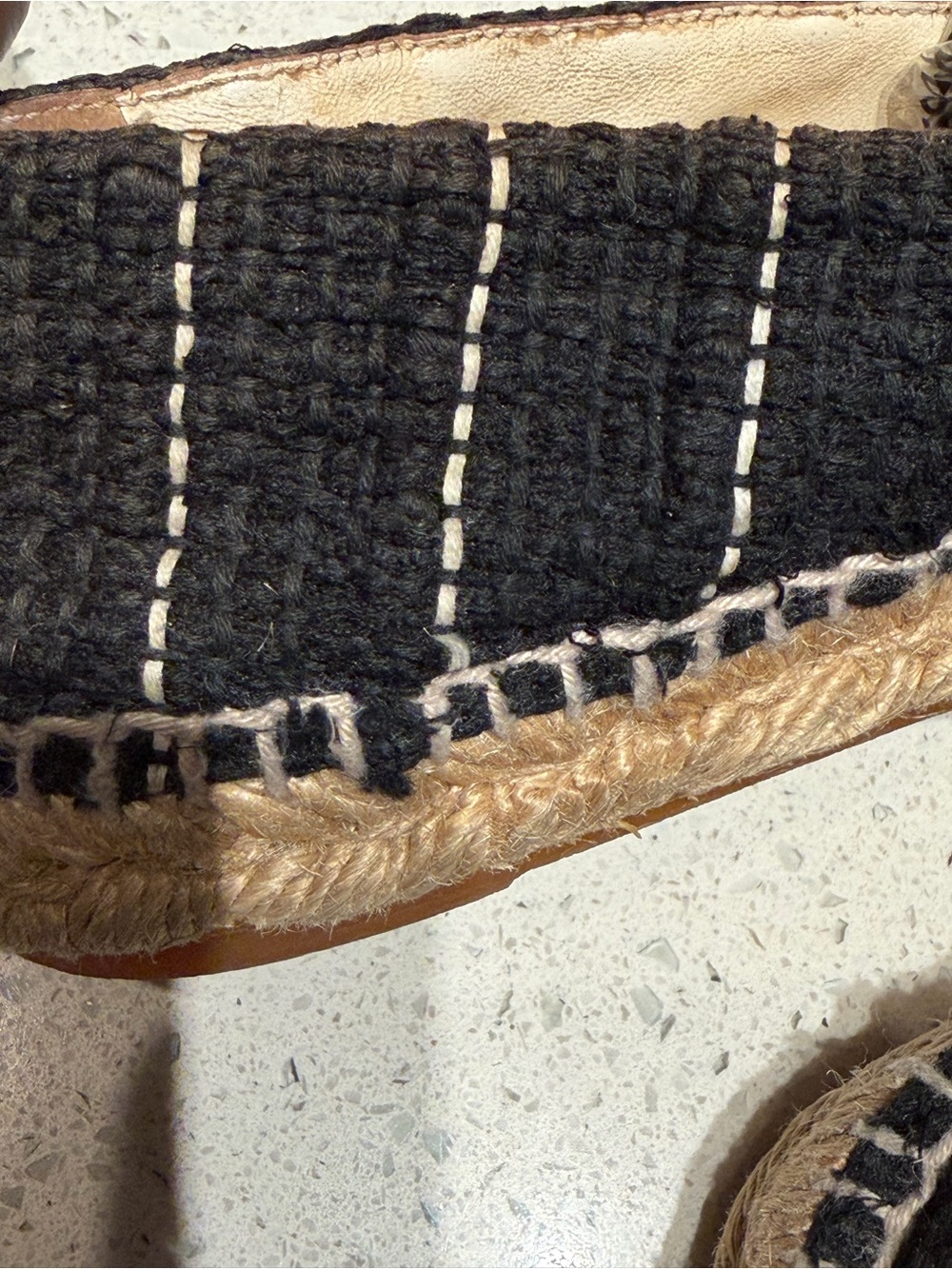 CHANEL Black Tweed Espadrilles with Patent CC Cap Toe - Picture 11 of 12